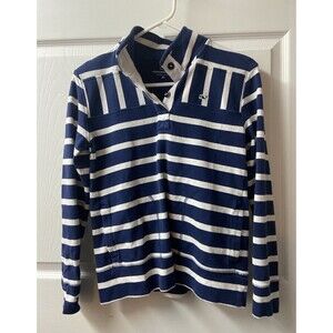 Vineyard Vines Top Womens XS Blue White Striped Nautical Pullover Long Sleeved